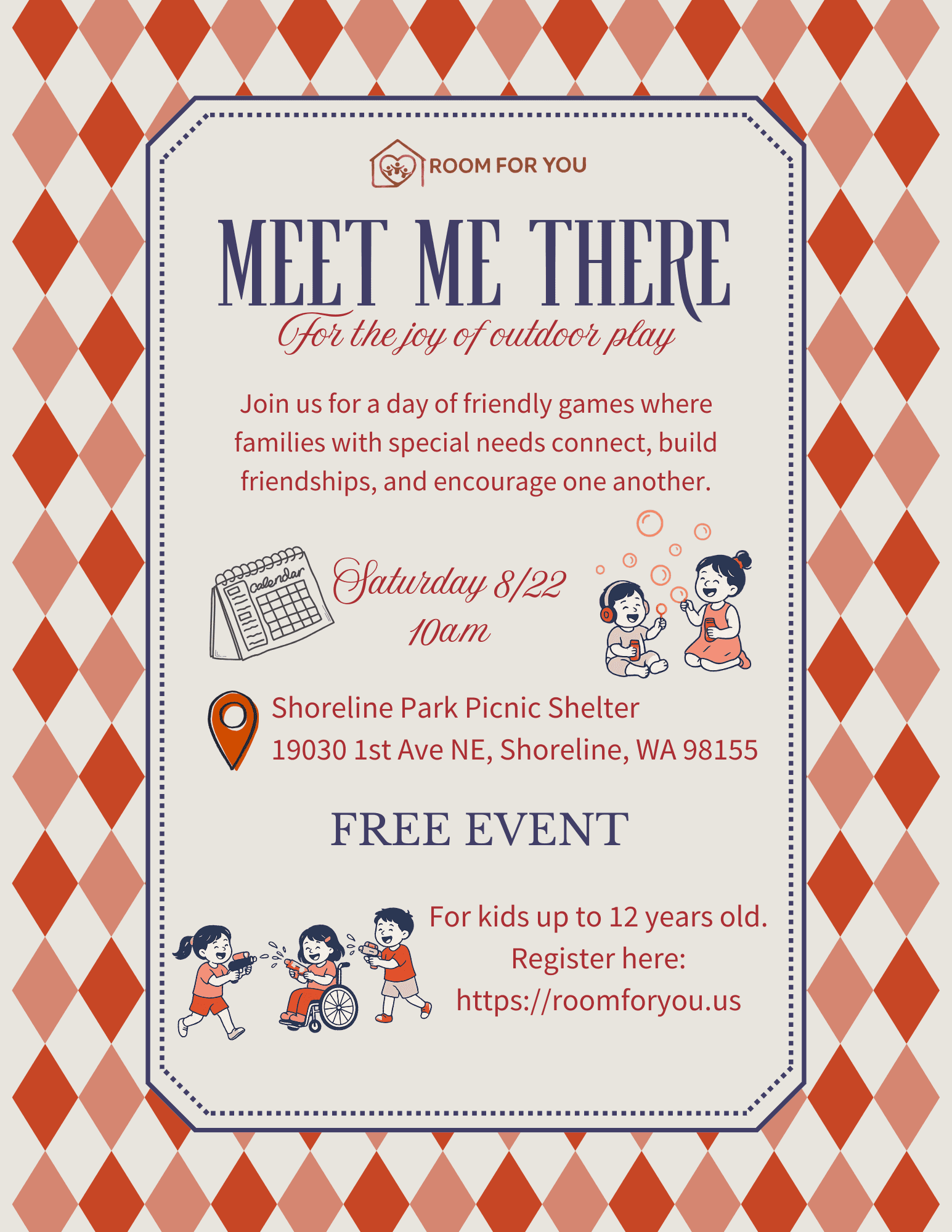 Invitation to our next event on August 22 at 10 am.